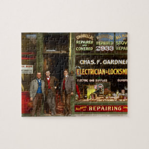 City - Chicago, IL - Everything repaired 1899 Jigsaw Puzzle