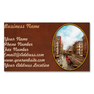 City - Chicago IL - South Wabash Ave 1900 Magnetic Business Card
