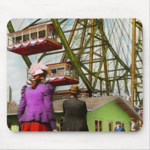 City - Chicago,IL - The first Ferris Wheel 1893 Mouse Mat