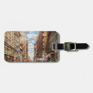 City - Cincinnati, OH - Fourth and Race St 1908 Luggage Tag