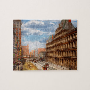 City - Cincinnati OH - Government Square 1902 Jigsaw Puzzle