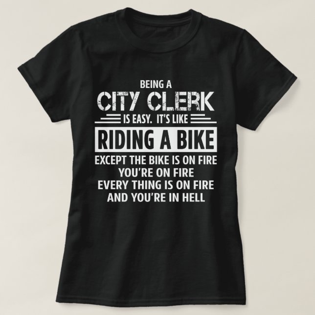 City Clerk T-Shirt (Design Front)