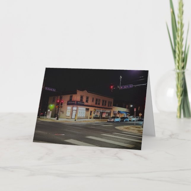 “City Coin Laundry” Get Well Card (Front)