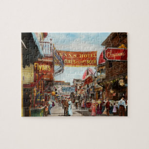 City - Coney Island NY - Bowery Beer 1903 Jigsaw Puzzle