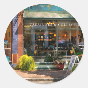 City - Corning NY - This and that Classic Round Sticker