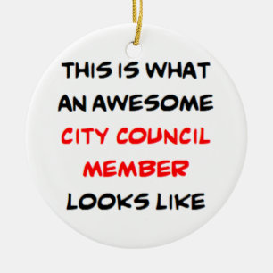 city council member, awesome ceramic tree decoration