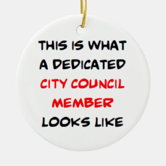 city council member, dedicated ceramic tree decoration
