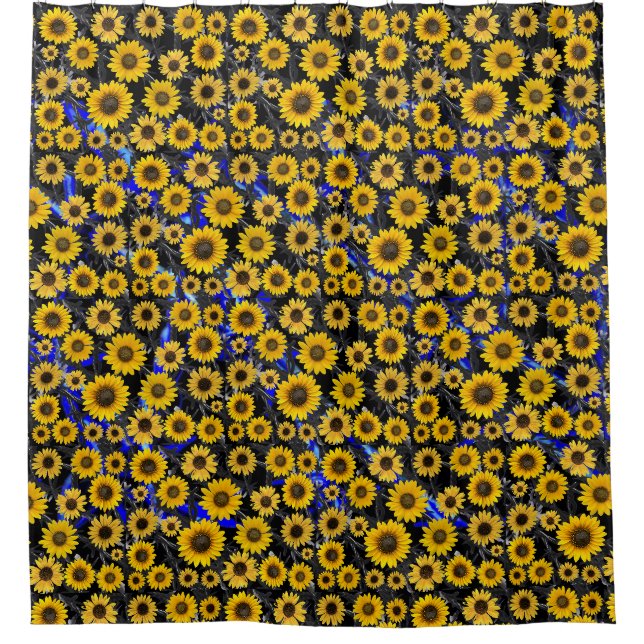 City Daisy  Shower Curtain (Front)