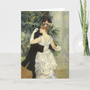City Dance by Pierre Renoir, Vintage Fine Art Card