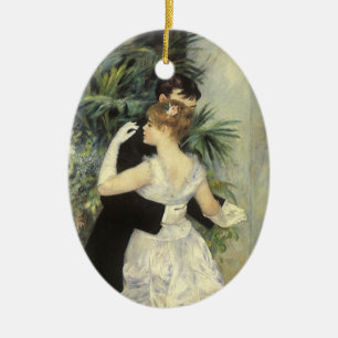 City Dance by Pierre Renoir, Vintage Fine Art Ceramic Tree Decoration