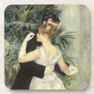City Dance by Pierre Renoir, Vintage Fine Art Coaster