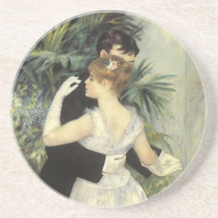 City Dance by Pierre Renoir, Vintage Fine Art Coaster