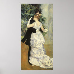 City Dance by Pierre Renoir, Vintage Fine Art Poster
