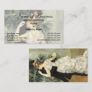 City Dance by Renoir, Vintage Wedding Portrait Business Card