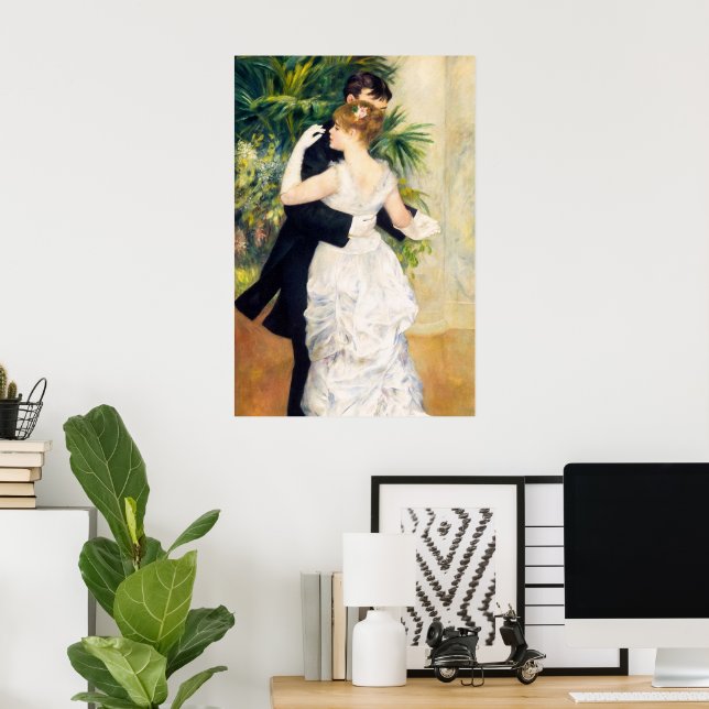 City Dance, Dance in Town by Pierre Auguste Renoir Poster (Home Office)
