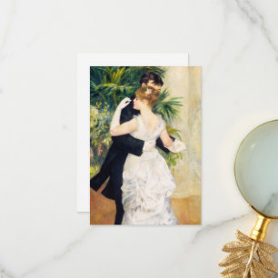 City Dance, Dance in Town by Pierre Auguste Renoir Thank You Card