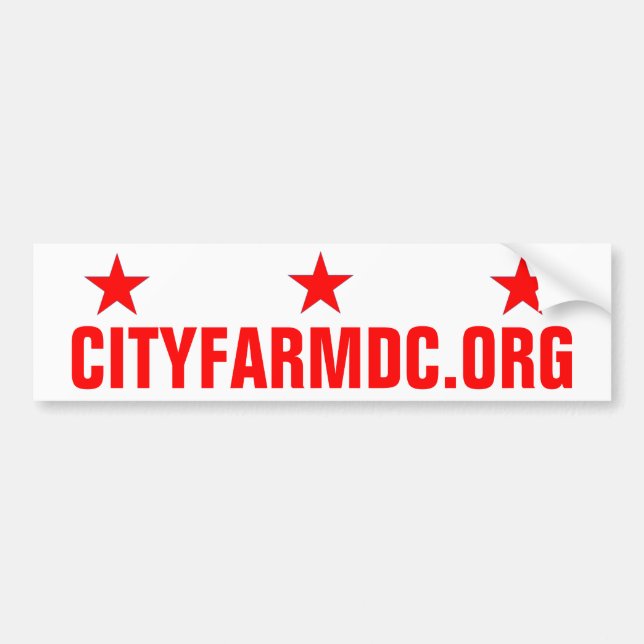 City Farm DC Bumper Sticker (Front)