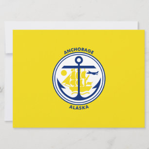City Flag of Anchorage (Alaska) Card