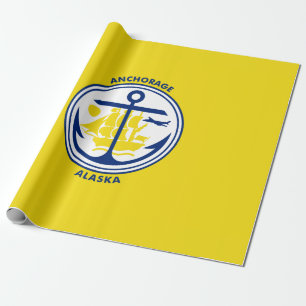City Flag of Anchorage (Alaska) Wrapping Paper