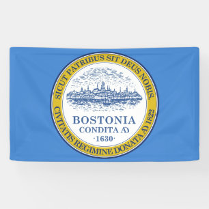 City Flag of Boston (Massachusetts) Banner
