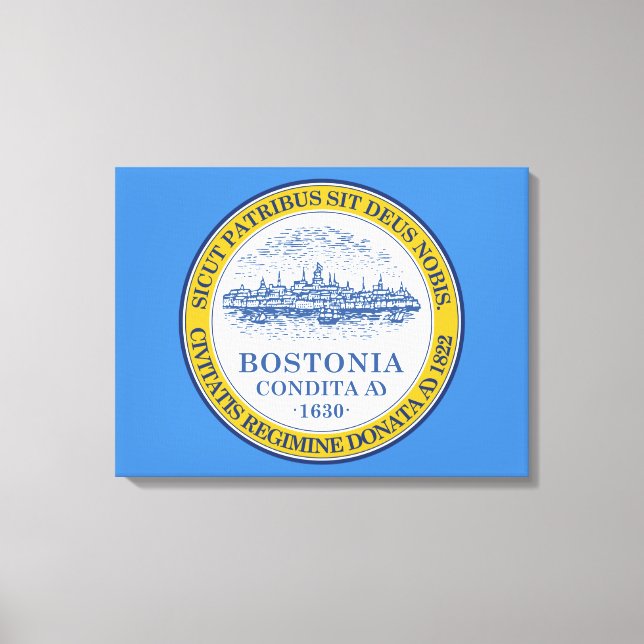 City Flag of Boston (Massachusetts) Canvas Print (Front)