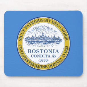 City Flag of Boston (Massachusetts) Mouse Mat