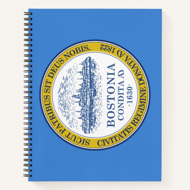 City Flag of Boston (Massachusetts) Notebook (Front)