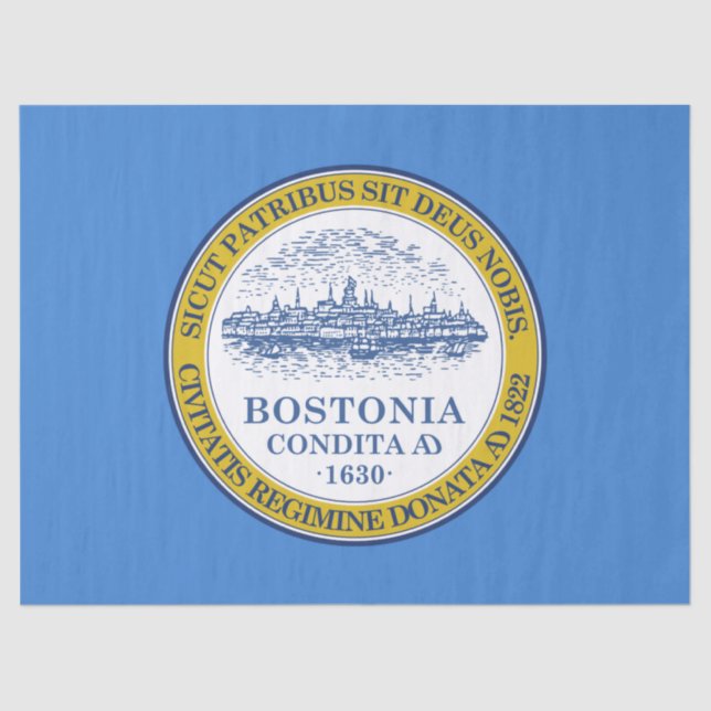 City Flag of Boston (Massachusetts) Tissue Paper (Front)