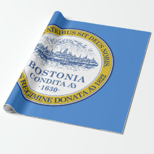 City Flag of Boston (Massachusetts) Wrapping Paper