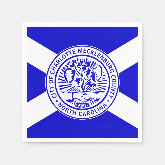 City Flag of Charlotte (North Carolina) Napkin (Front)