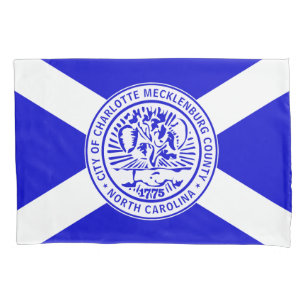 City Flag of Charlotte (North Carolina) Pillowcase
