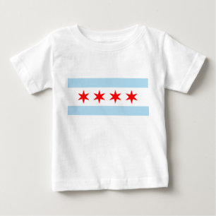 City Flag of Chicago (Illinois) Baby T-Shirt