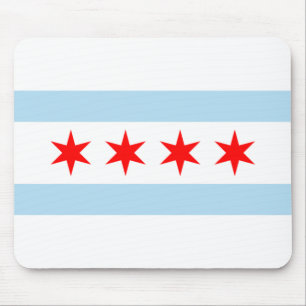City Flag of Chicago (Illinois) Mouse Mat