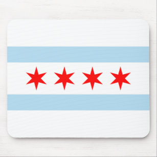 City Flag of Chicago (Illinois) Mouse Mat