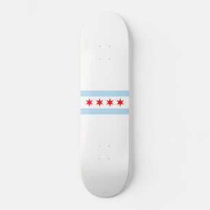 City Flag of Chicago (Illinois) Skateboard