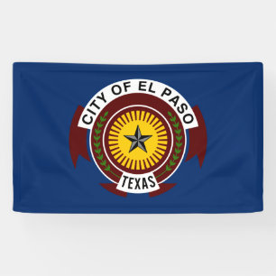 City Flag of El Paso (Texas) Banner
