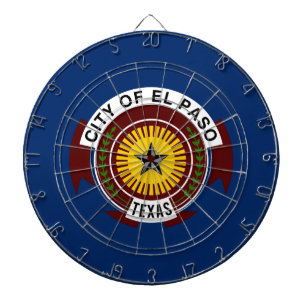 City Flag of El Paso (Texas) Dartboard