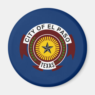 City Flag of El Paso (Texas) Magnet
