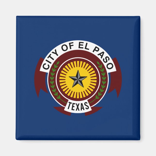 City Flag of El Paso (Texas) Magnet (Front)