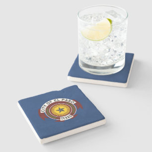 City Flag of El Paso (Texas) Stone Coaster