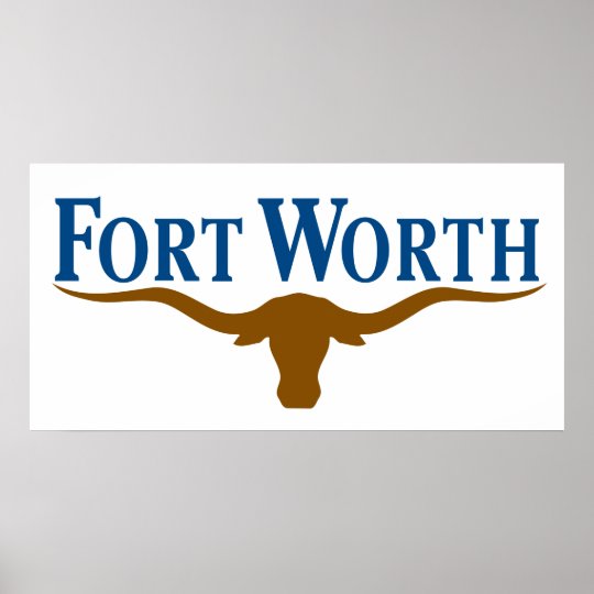 City Flag of Fort Worth (Texas) Poster Zazzle
