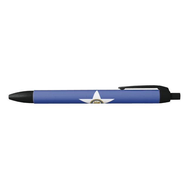 City Flag of Houston (Texas) Black Ink Pen (Top)