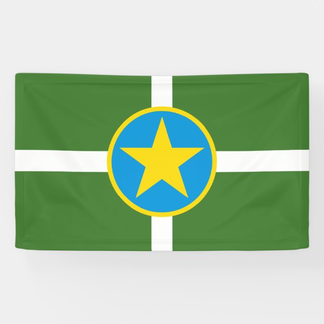 City Flag of Jackson (Mississippi) Banner (Horizontal)