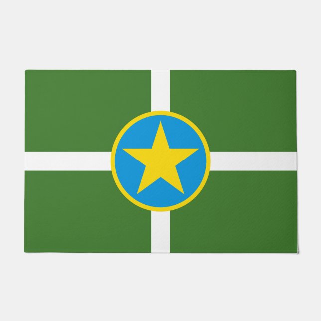 City Flag of Jackson (Mississippi) Doormat (Front)