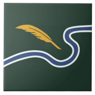 City Flag of Northampton (Massachusetts, USA) Tile