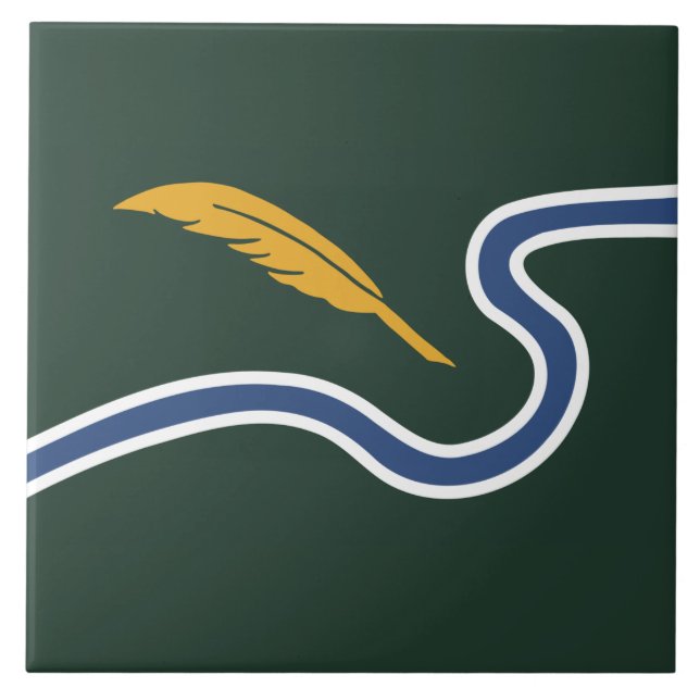 City Flag of Northampton (Massachusetts, USA) Tile (Front)