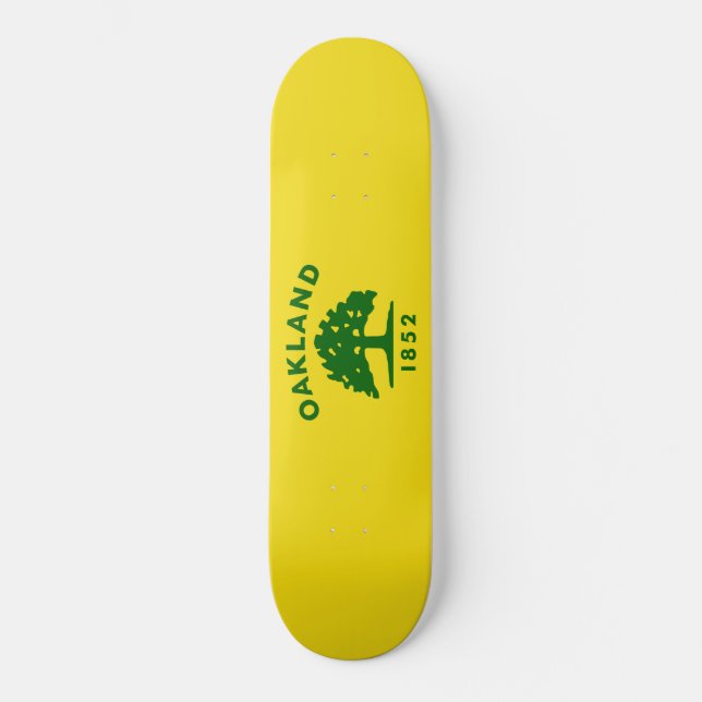 City Flag of Oakland (California) Skateboard (Front)