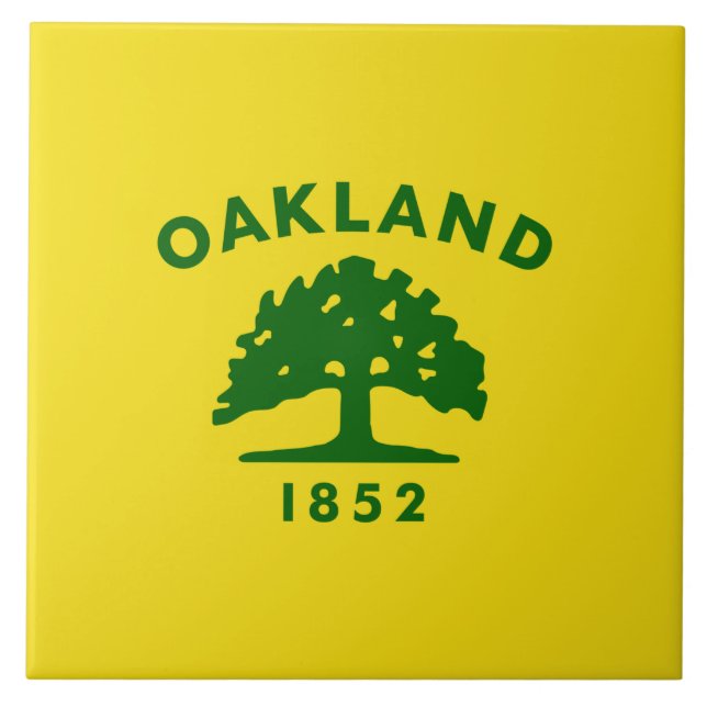 City Flag of Oakland (California) Tile (Front)