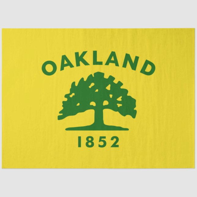 City Flag of Oakland (California) Tissue Paper (Front)
