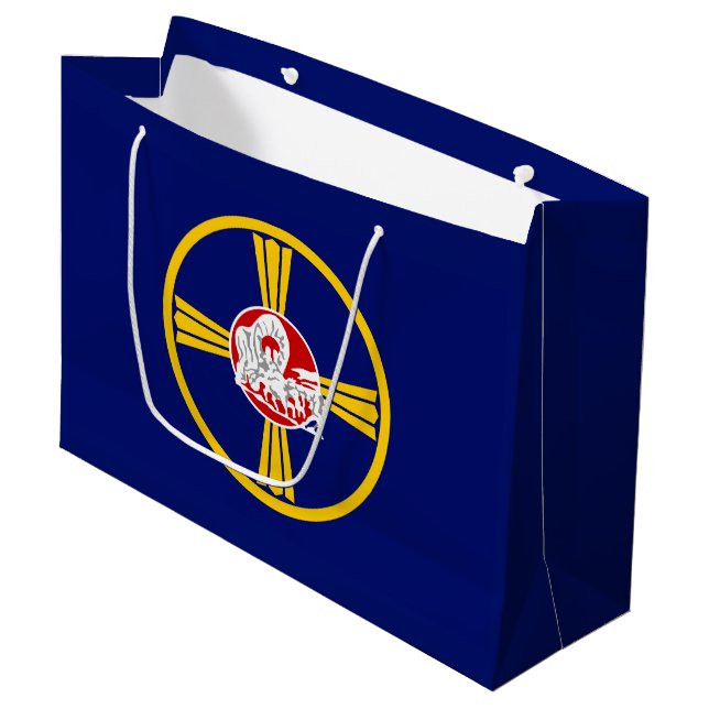 City Flag of Omaha (Nebraska) Large Gift Bag (Front Angled)